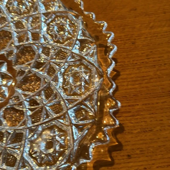 Crystal Plate Serving Plate Heavy - Picture 4 of 5